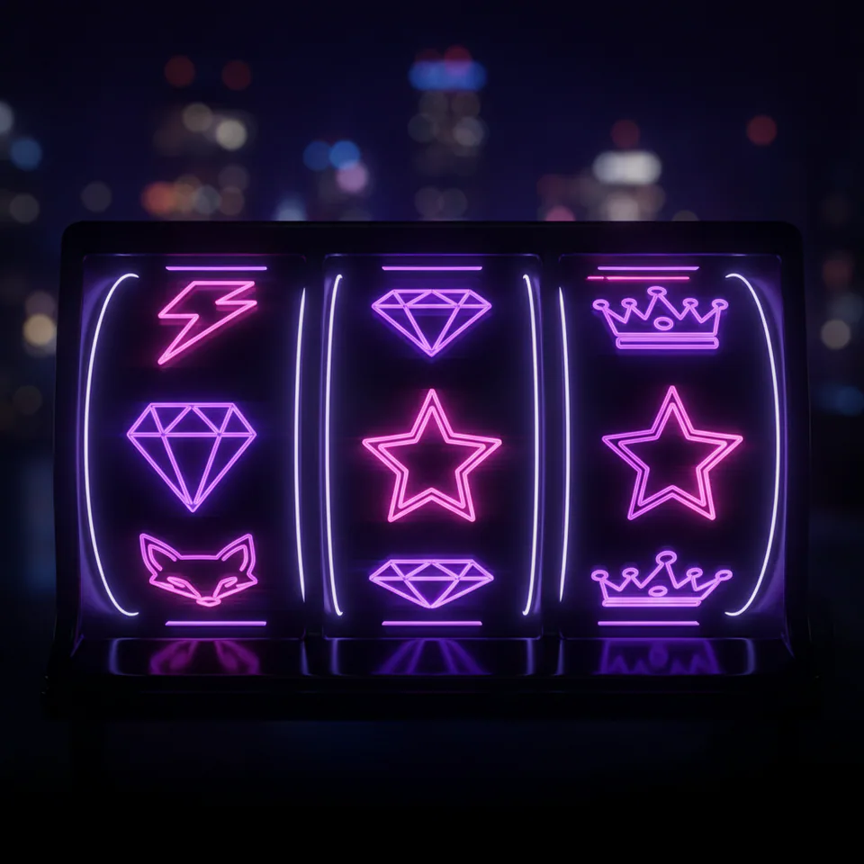 Neon Light Reels — three glowing reels